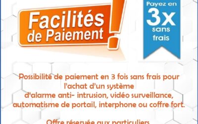 Paiement en 3 fois sans frais